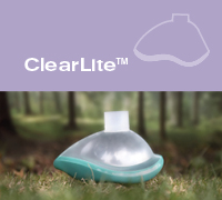ClearLite anesthetic face mask
